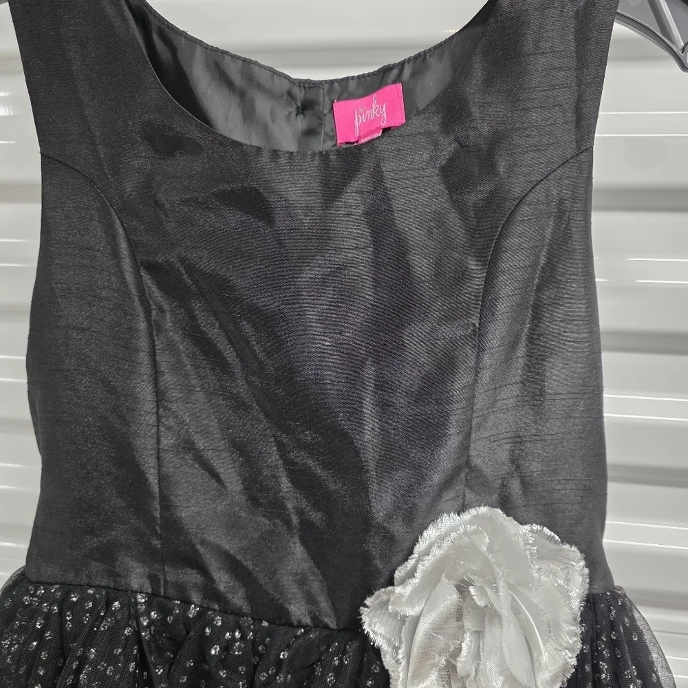 Elegant Black and Silver Kids Costume Dress